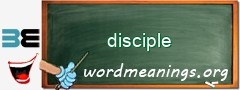 WordMeaning blackboard for disciple